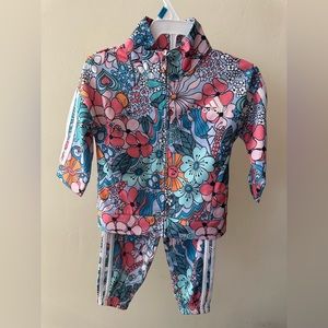 Toddler girl adidas tracksuit